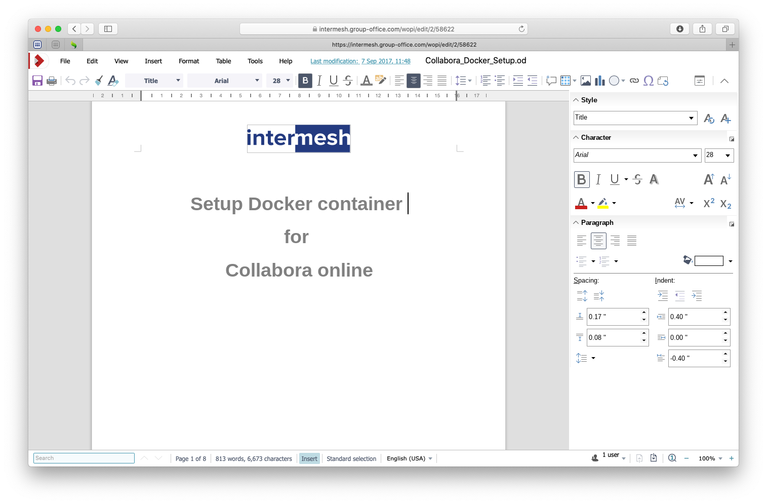 Installing LibreOffice online