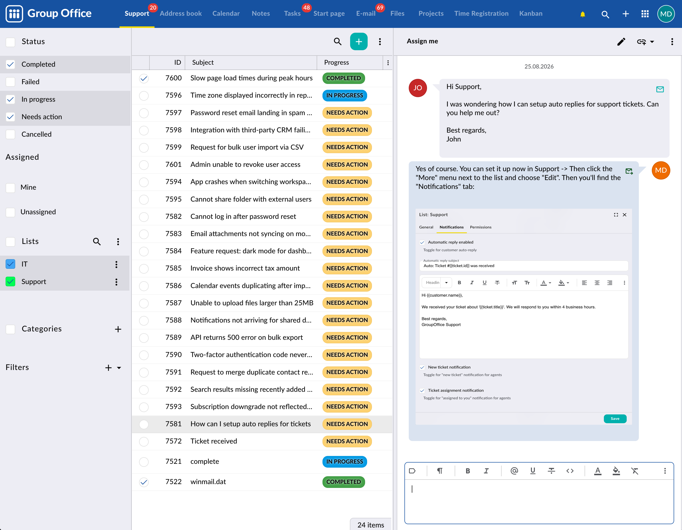 New Customer Support Features
