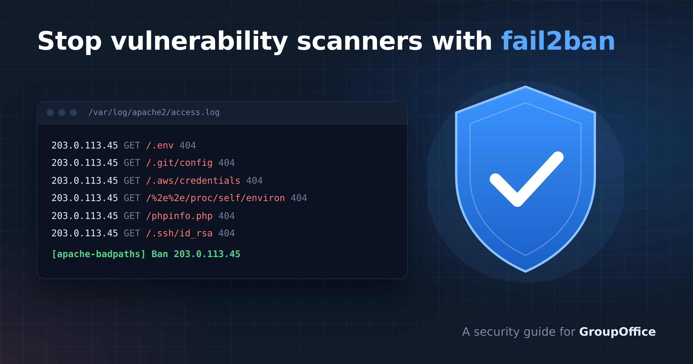 Protect your GroupOffice server